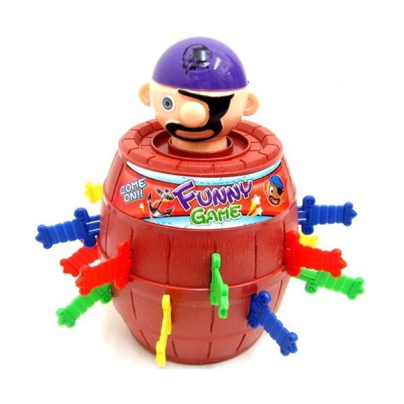 Bộ đồ chơi đâm hải tặc cỡ lớn 20cm 24 kiếm, cỡ lớn 2 in 1, đồ chơi hải tặc vui nhộn