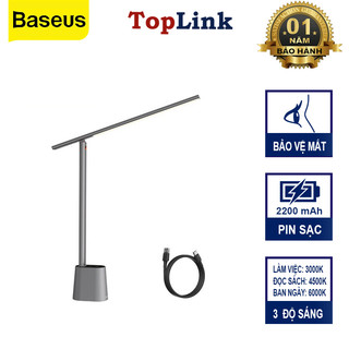 Đèn Học Để Bàn Chống Cận Gấp Gọn Baseus Cảm Ứng Tích Điện Pin 2200mah Sử Dụng Tối Đa 13h- TopLink