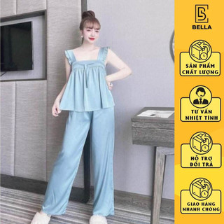 Đồ ngủ Bella.boutique0202 sexy, đồ ngủ 2 dây cánh tiên, bộ ngủ lụa chất satin mềm mịn mát