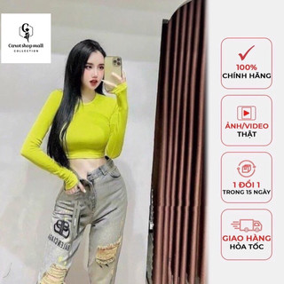 Áo coroptop tay dài cổ tròn - carotshop