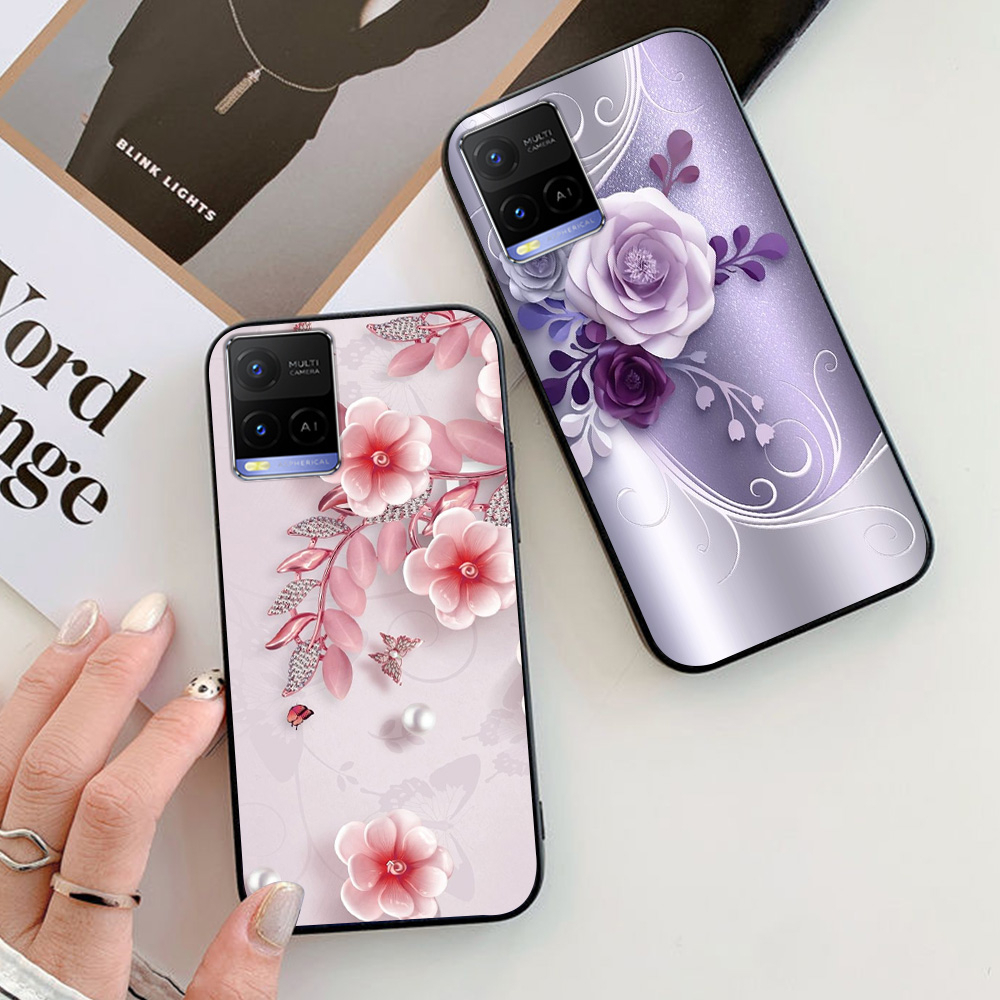 Ốp lưng vivo y21 / vivo y21s / vivo y33s in hình hoa nữ sang chảnh