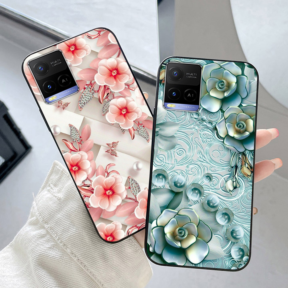 Ốp lưng vivo y21 / vivo y21s / vivo y33s in hình hoa nữ sang chảnh
