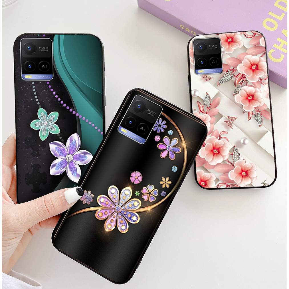 Ốp lưng vivo y21 / vivo y21s / vivo y33s in hình hoa nữ sang chảnh