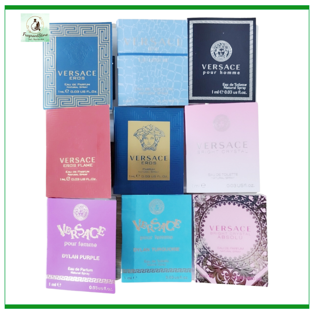 Nước hoa Vial Versace các mùi