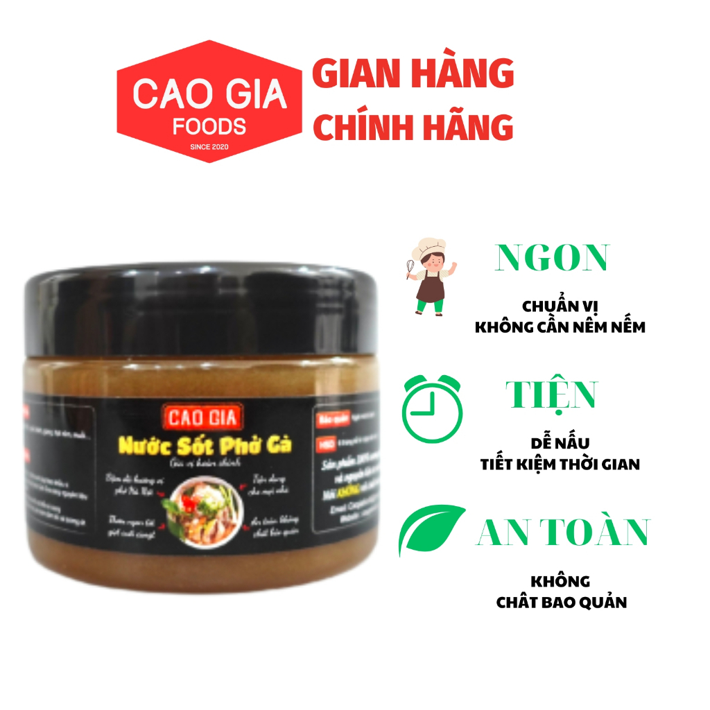 Nước Sốt Phở Gà - Cao Gia Foods 130g