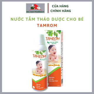 Nước tắm thảo dược tamrom ngừa rôm sẩy mụn nhọt cho trẻ nhỏ - hộp 250 ml - gia hân pharmacy