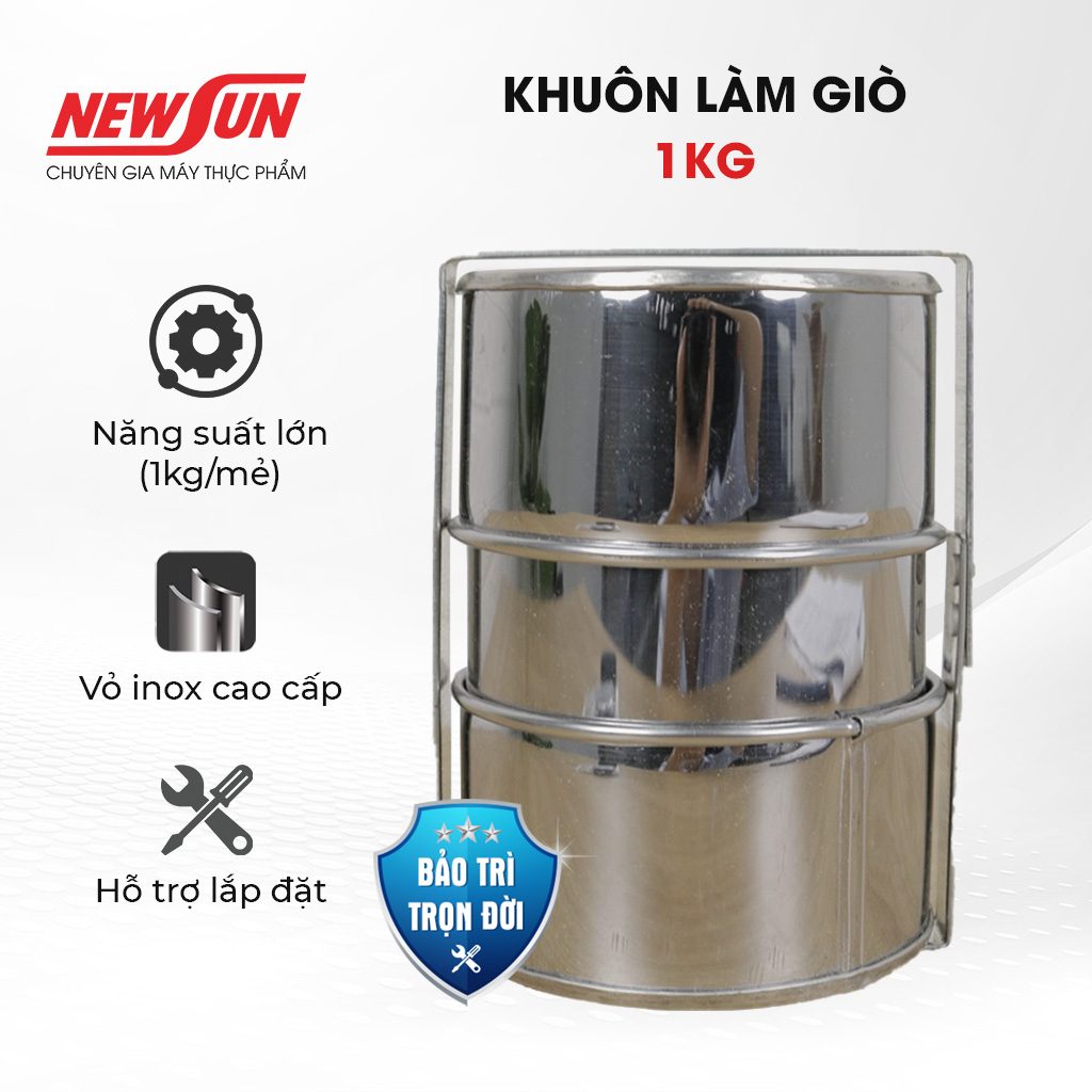 Khuôn làm giò 1KG NEWSUN - (Gía bán chưa bao gồm phí Newsun vận chuyển)