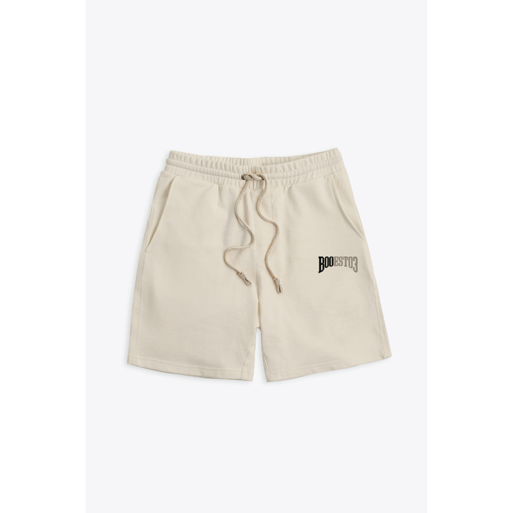 Quần Short BOO Unisex Chất Liệu Nỉ Da Cá In EST03