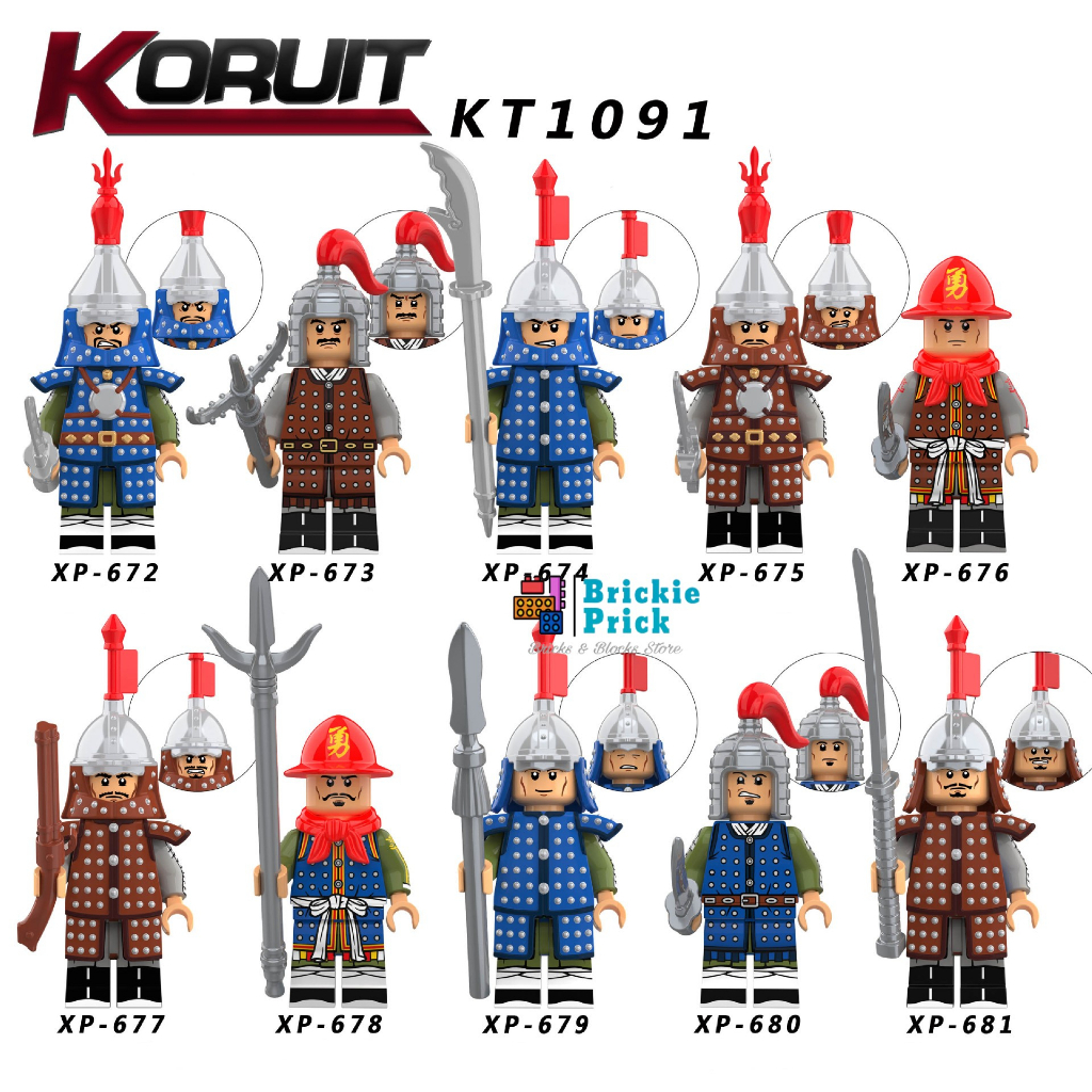 Non - Lego Trung Cổ- Minifigures Triều Đại Nhà Minh - Đồ chơi lắp ráp - Brickie Prick