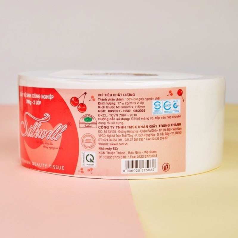 Giấy vệ sinh cuộn lớn silkwell