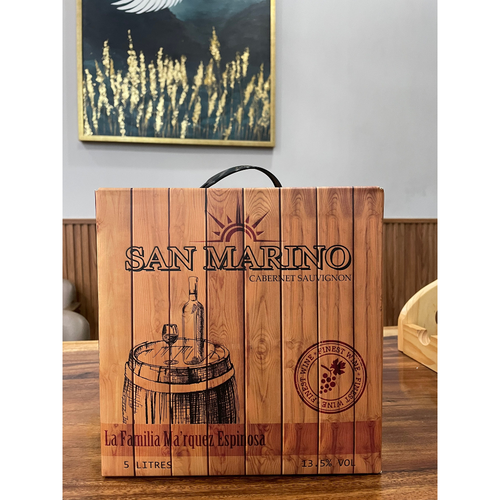 Vang 5L Chile Sanmarino 13,5% [Nhập Khẩu Chính Hãng]
