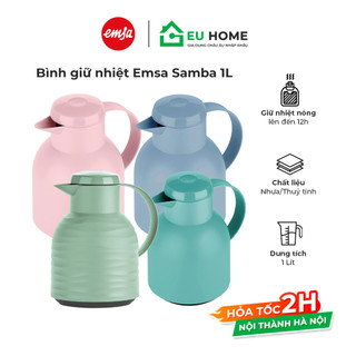 Bình giữ nhiệt emsa samba dung tích 1l, giữ nhiệt lạnh 24h nóng 12h