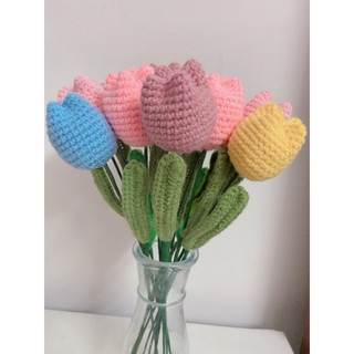 HOA TULIP BẰNG LEN HANDMADE