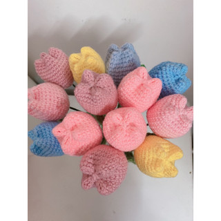 HOA TULIP BẰNG LEN HANDMADE