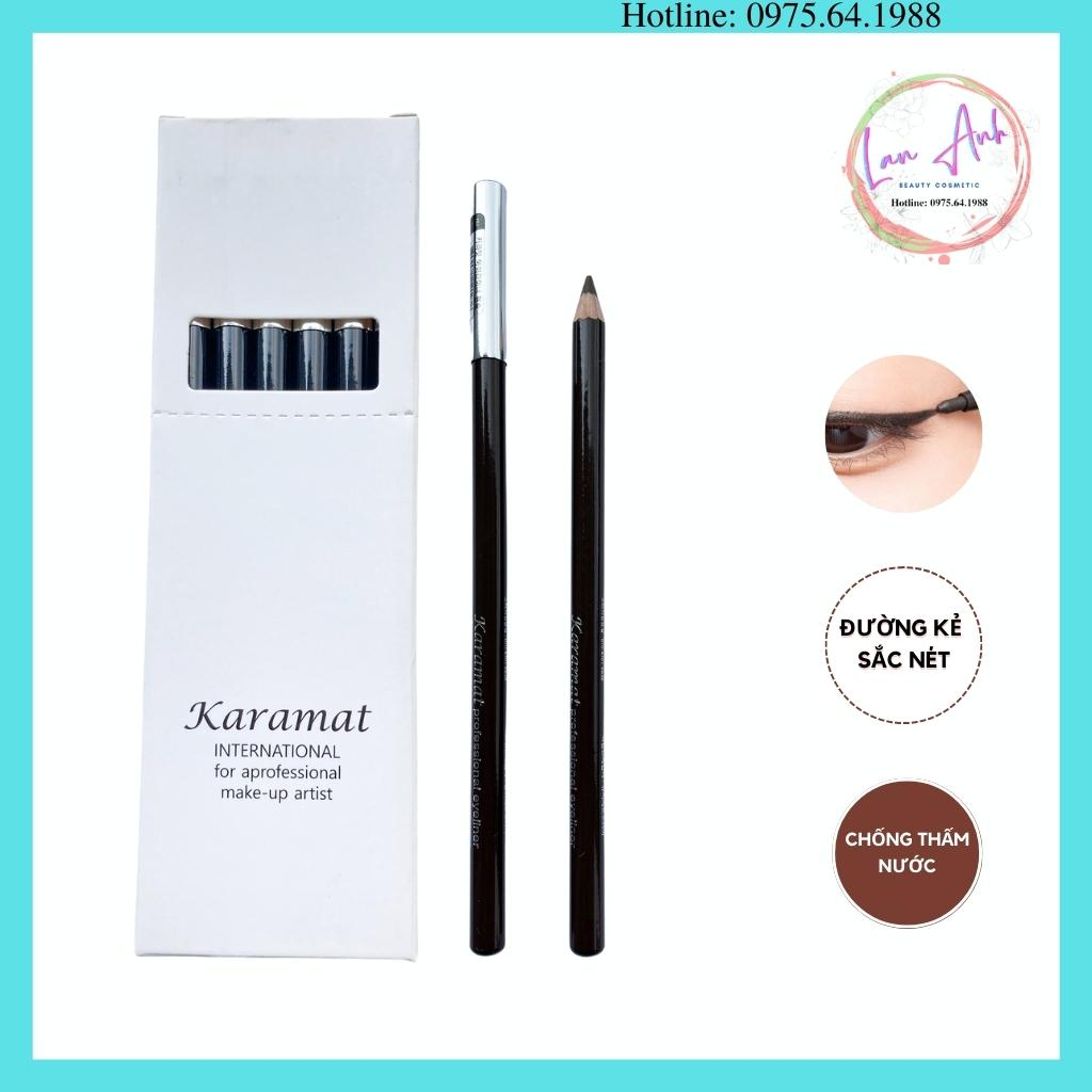 Bút Chì Kẻ Mắt Dạng Sáp, Không Trôi, Đầu Mảnh Karamat Hàn Quốc
