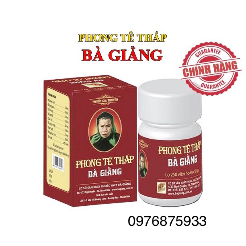 Viên uống Phong Tê Thấp Bà Giằng Hộp - Giảm Đau Xương Khớp