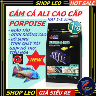 Thức ăn cá ali PORPOISE- Cám cá ali cao cấp - dành cho các dòng cichlids, cá nam mỹ -thức ăn cá cảnh-shopleo
