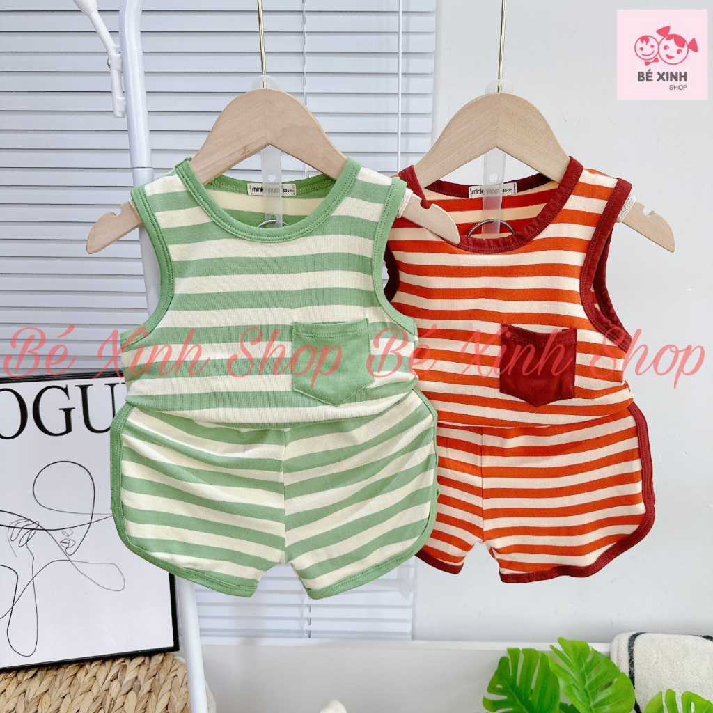 Đồ Bộ Quần Áo 3 Lỗ Cho Bé Trai Bé Gái Minky Mom  Đồ Bộ Ba Lỗ Sát Nách Cho Trẻ Em Trai Gái BA LỖ VIỀN TÚI