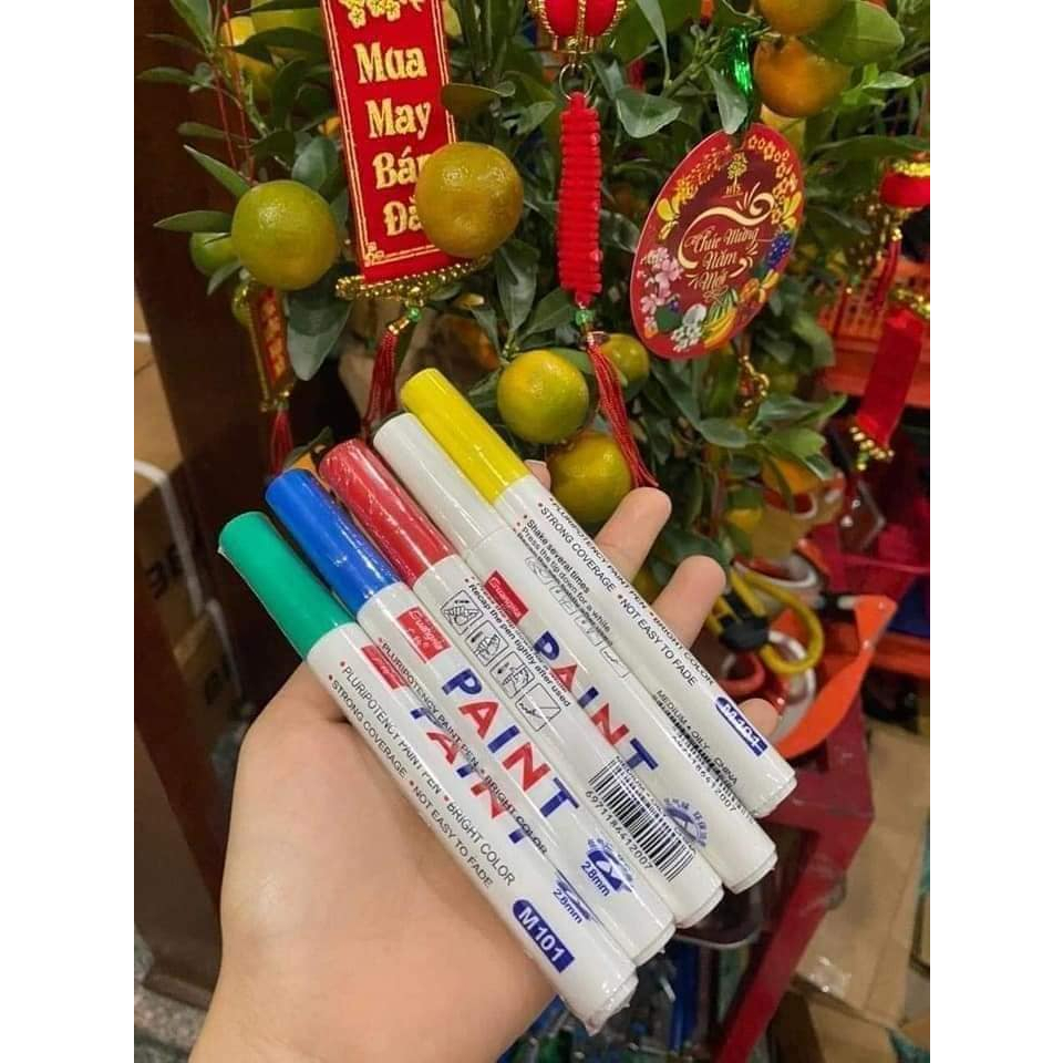 Bút chấm sơn ốc, bút sơn vỏ xe màu vàng