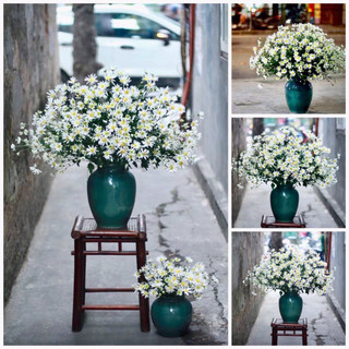 Lọ hoa bình hoa chum ngọc cao 29cm phình bụng 22cm gốm sứ bát tràng