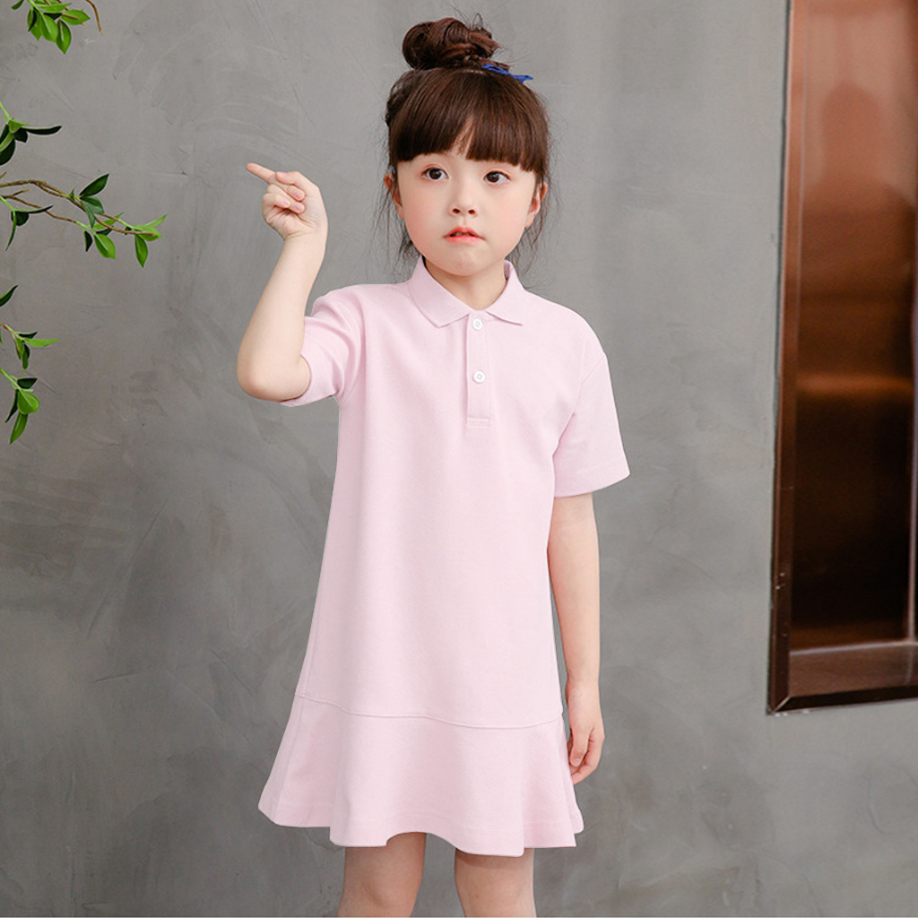 Váy liền thân bé gái Icotton đuôi cá cổ đức chất cotton 100% BG140