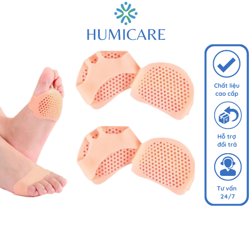 Cặp lót giày đệm êm lòng bàn chân phía trước silicone tổ ong xỏ ngón chống chai chân giảm đau khi mang giày SA19HUMI