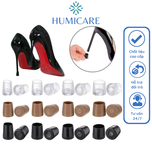 Bộ nút bọc bảo vệ gót giày cao gót nữ giảm tiếng ồn chống mòn gót trơn trượt cao cấp SA32HUMI