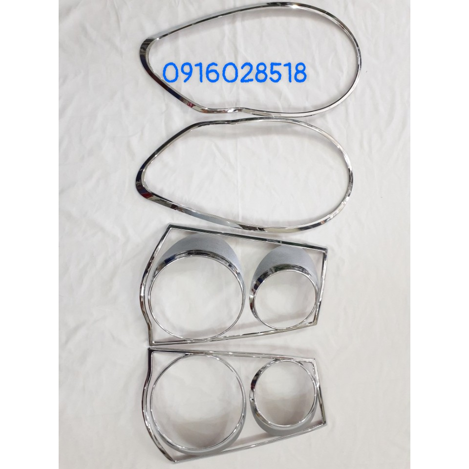 ỐP VIỀN ĐÈN PHA HẬU, ĐÈN CẢN, NẮP XĂNG, CHÂN KÍNH INOX XE KIA MORNING 2008 2009 2010 2011