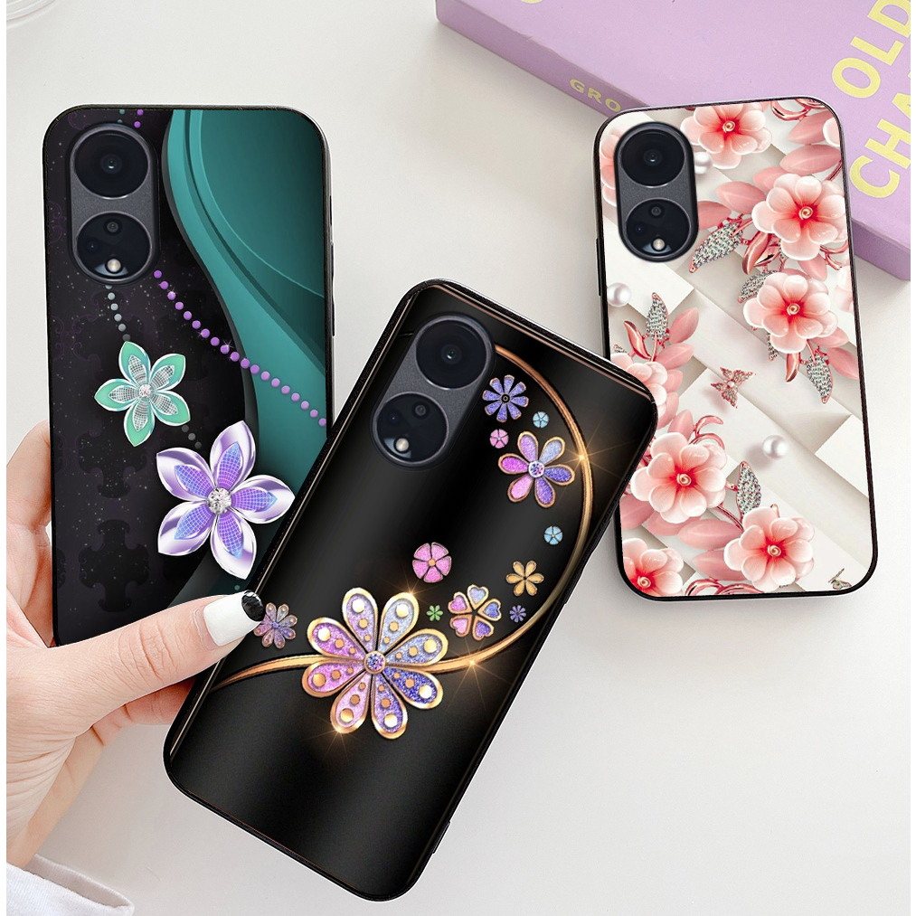 Ốp lưng oppo reno 8t 5g / reno 8 t 5g in hình hoa nữ sang chảnh