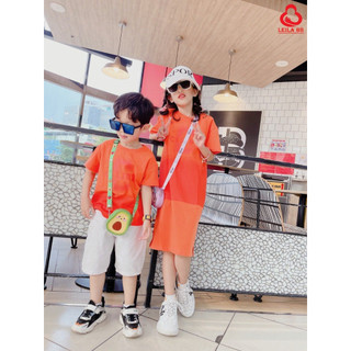 Set đồ đôi gia đình cam dd03