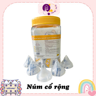 Núm ti cổ rộng thay thế cho bình pigeon, babuu, toom, kichi, gb baby, lansinoh