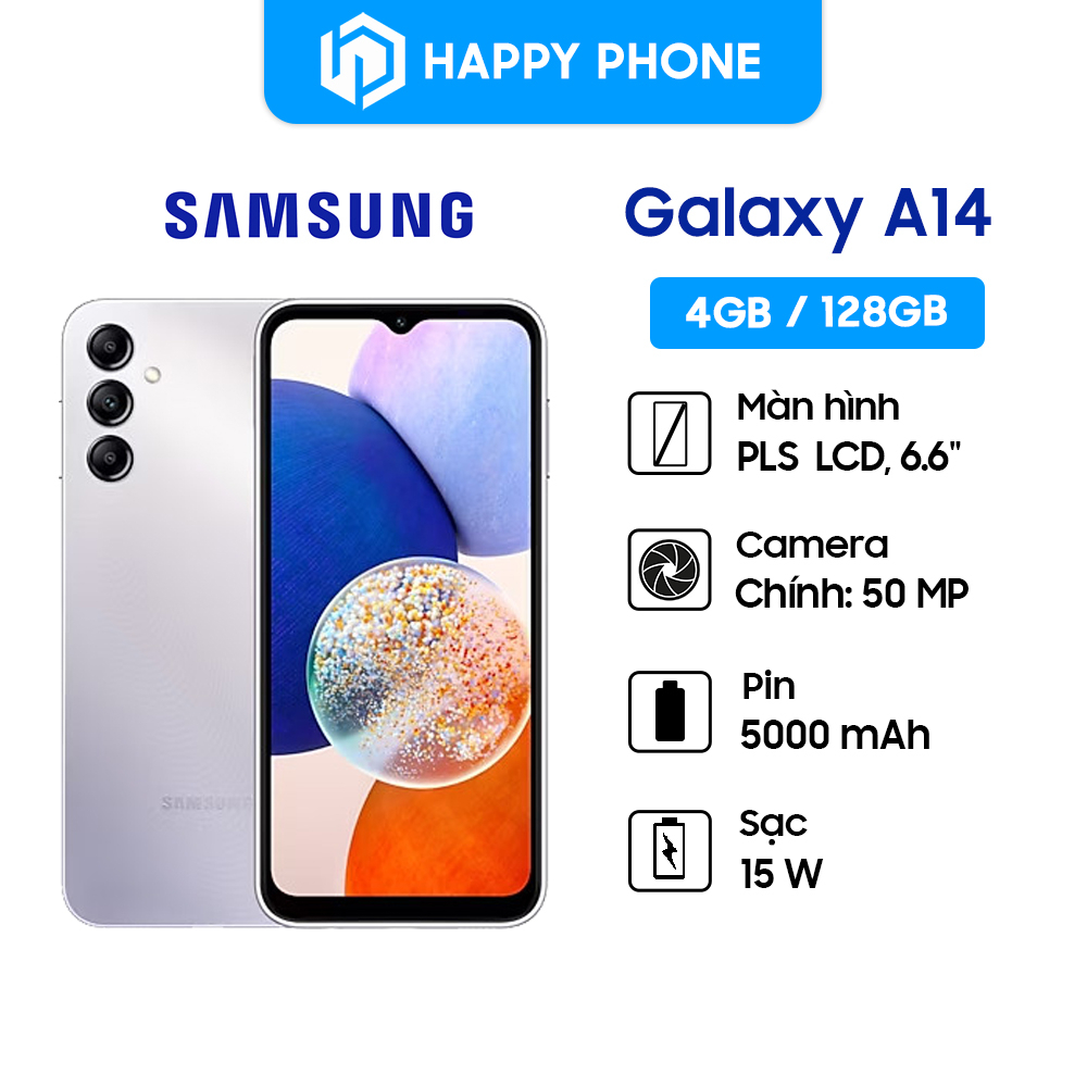 Điện thoại Samsung Galaxy A14 - Hàng chính hãng, Mới 100%, Bảo hành 12 tháng