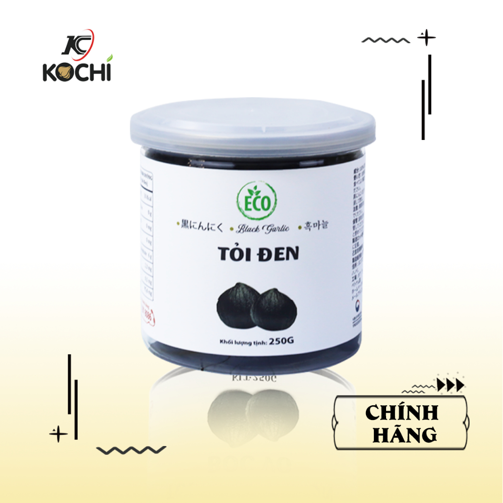 Tỏi Đen Kochi Eco Cô Đơn Bóc Vỏ Chính Hãng Tốt Cho Sức Khoẻ 250g
