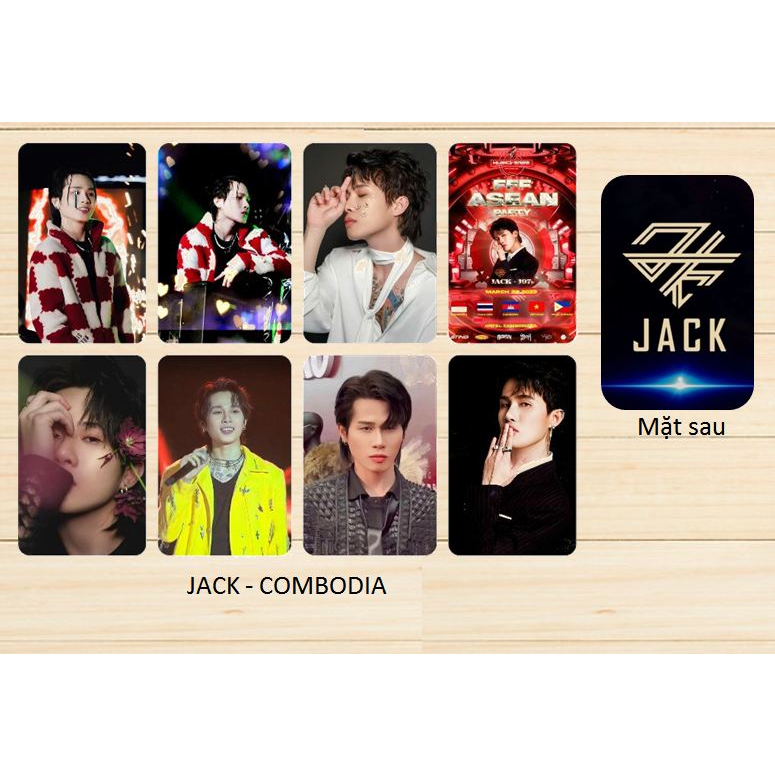 sét 8 card bo góc JACK J97 COMBODIA  2 mặt bo góc