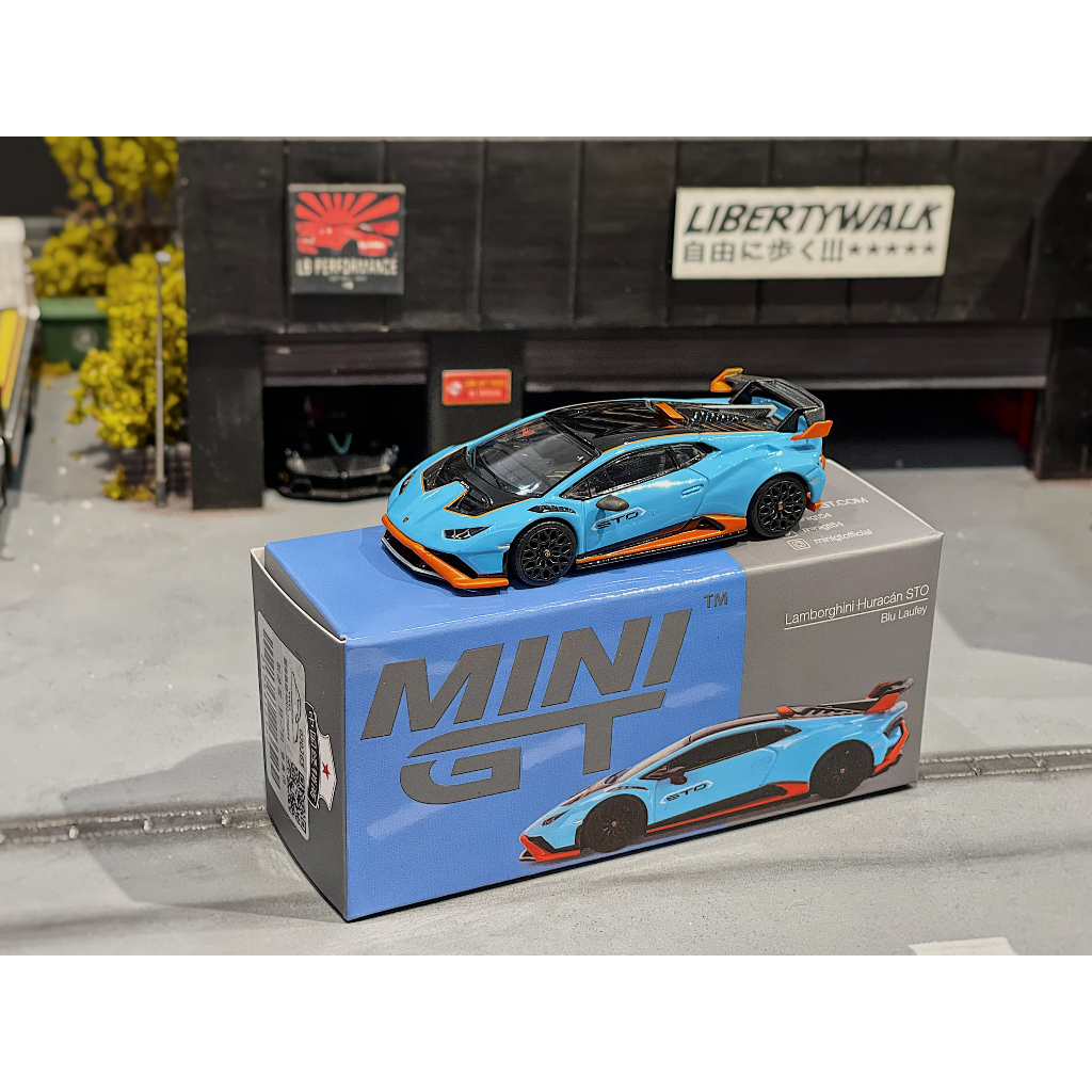 XE MÔ HÌNH LAMBORGHINI HURACAN STO,TỶ LỆ 1/64 MINIGT