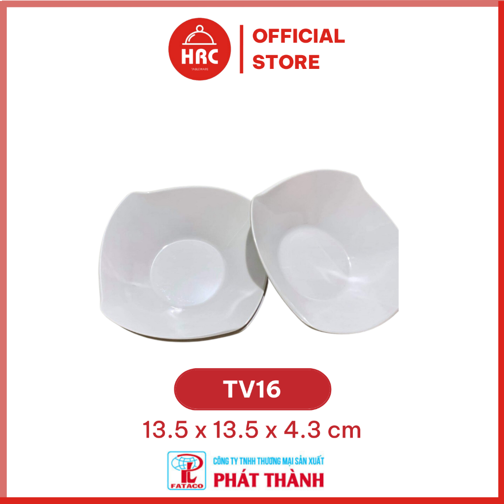 Tô canh , chén ăn cơm Hàn Quốc nhiều kích thước , bát nhà hàng chất liệu nhựa Phíp Melamine Fataco - màu Trắng bóng