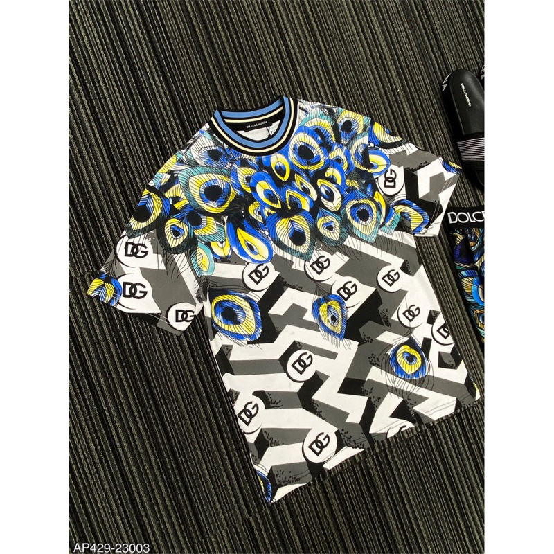 Áo phông lông công hoạ tiết nổi bật ,fom lên dáng đẹp 2023