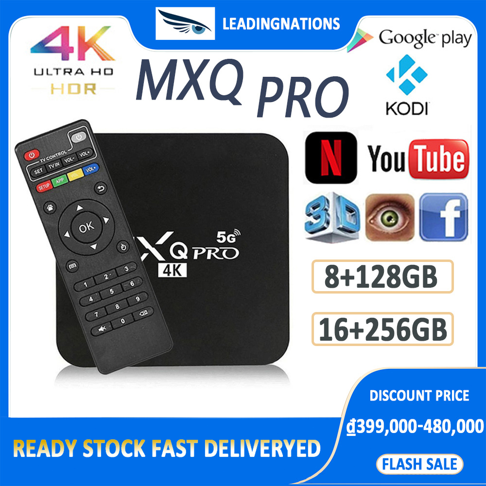 MXQPRO HD 4k TVbox 8G+128GB 16G+256GB 32G+512GB mạng truyền phát đa phương tiện TV gia đình set topbox