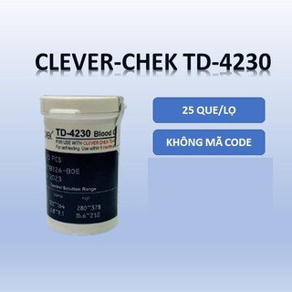 CLEVER CHEK TD-4230 - Que thử đường huyết dùng cho máy Clever Chek TD-4230 (Chính hãng Clever Chek - Đức)