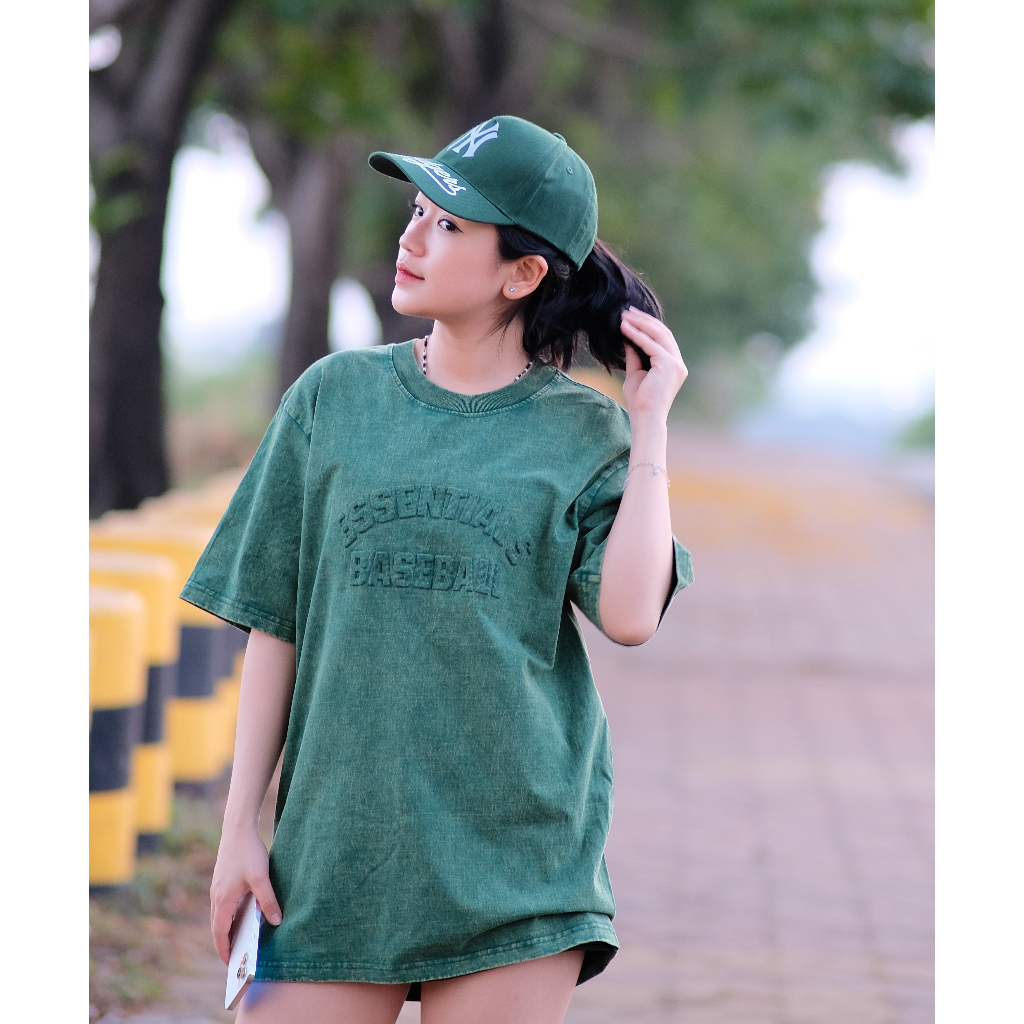 Áo thun wash essentials tay lỡ form rộng unisex nam nữ