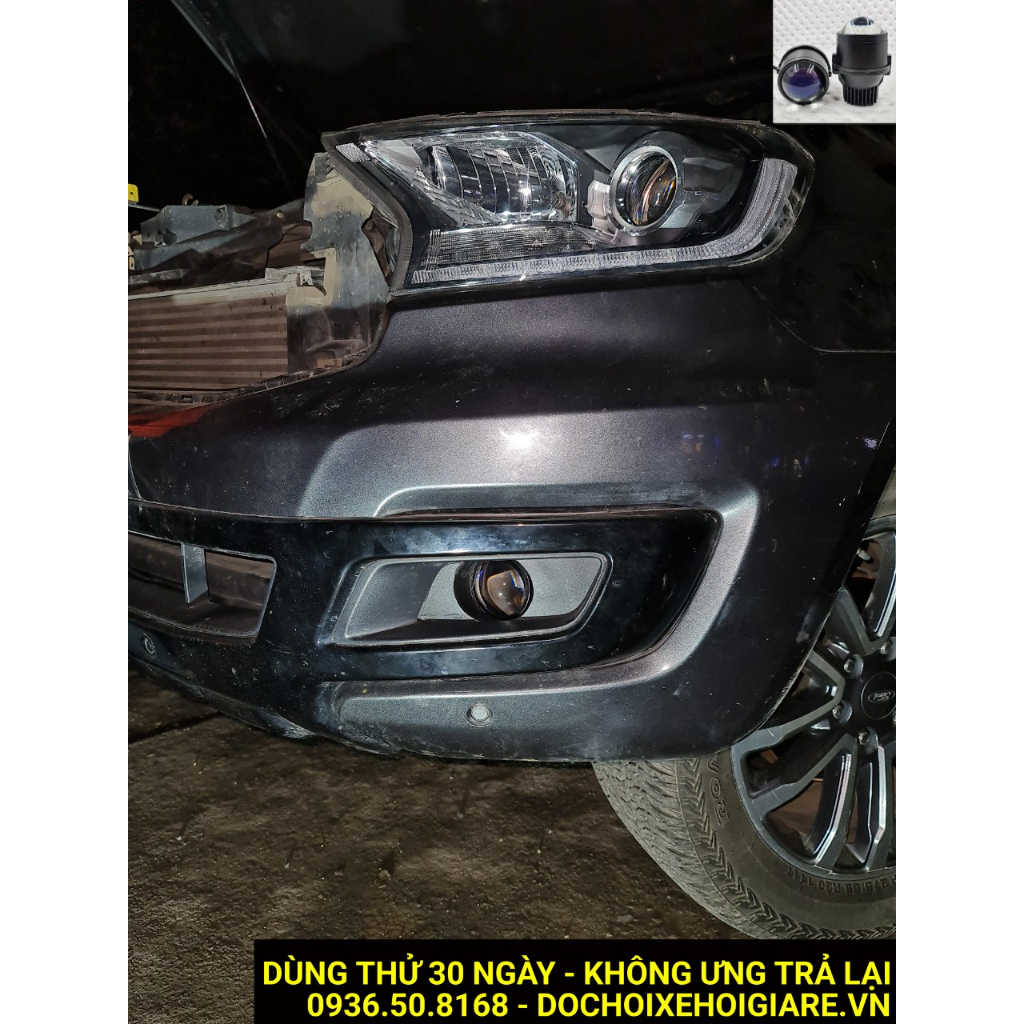 FIVE STAR Đèn Bi Gầm Led Laser Ford Everest 2016-2021. Hai chế độ cốt pha. Bao dùng thử 30 ngày