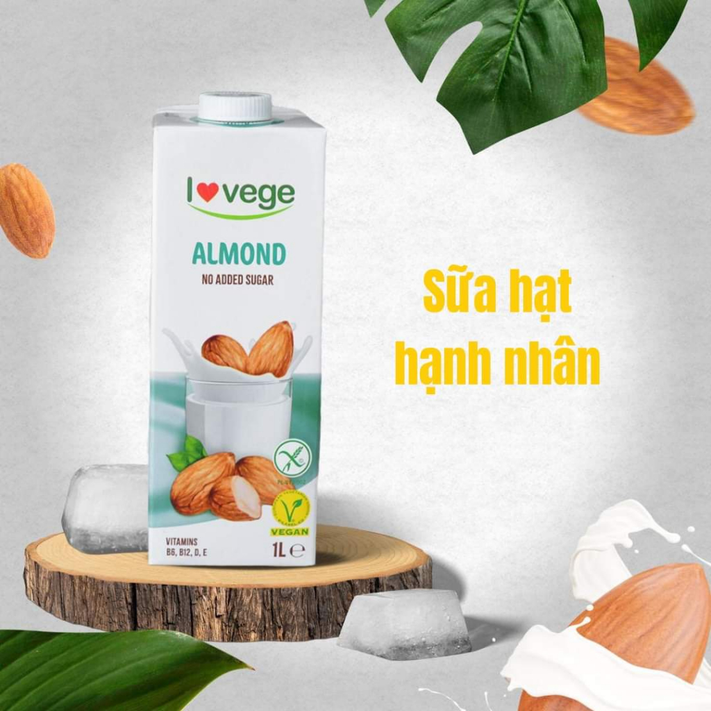 Sữa hạt Vegan không đường Sante 1L của Ba Lan - Date 03/2024