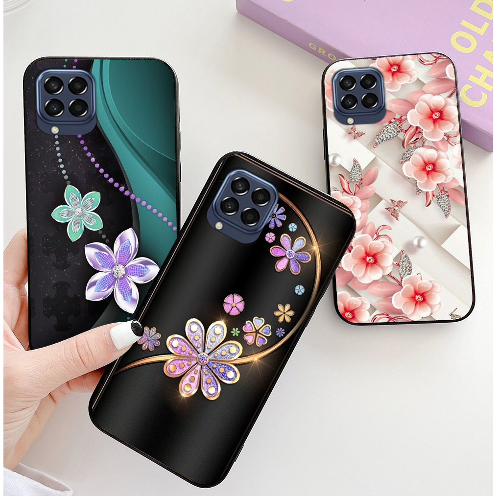 Ốp lưng Samsung m33, ss m53, ss m63, ss a12 , ss m12 in hình hoa nữ sang chảnh