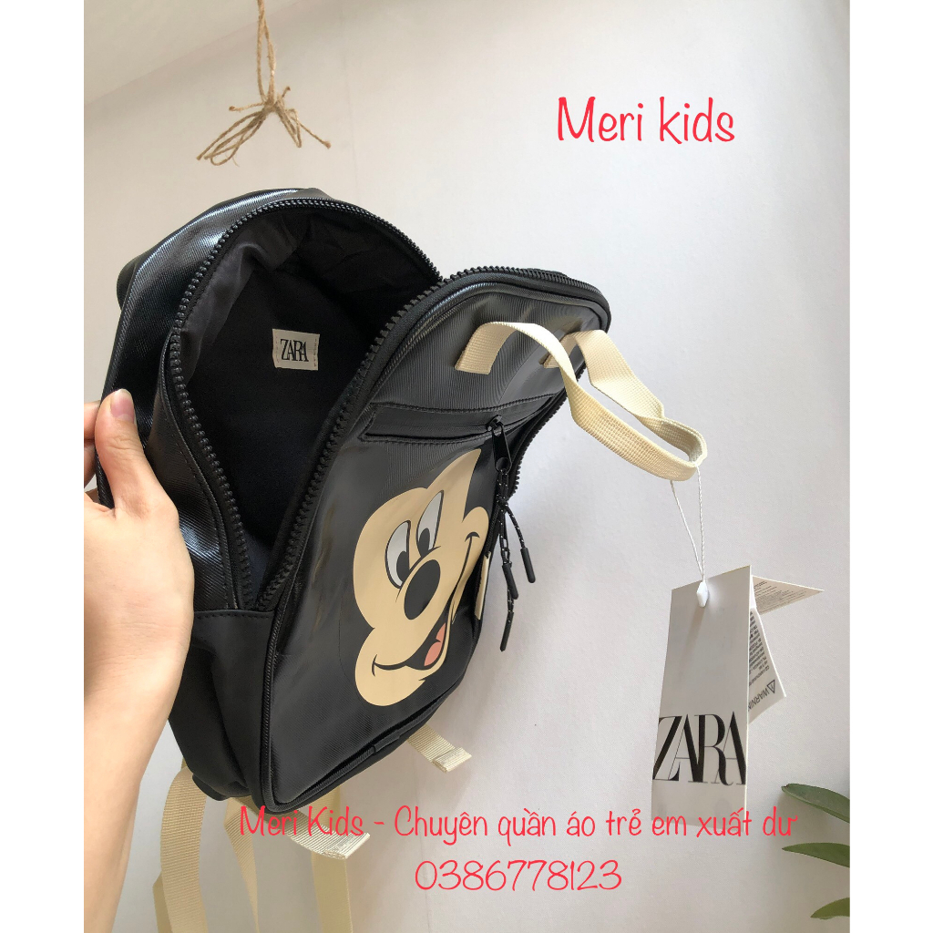Balô bé trai&gái Mickey zara đen siêu hot mẫu mới nhất - Hình thật shop chụp