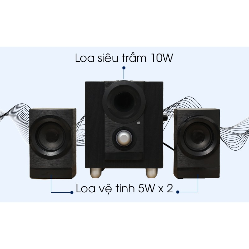 Loa vi tính 2.1 Enkor E700 Đen