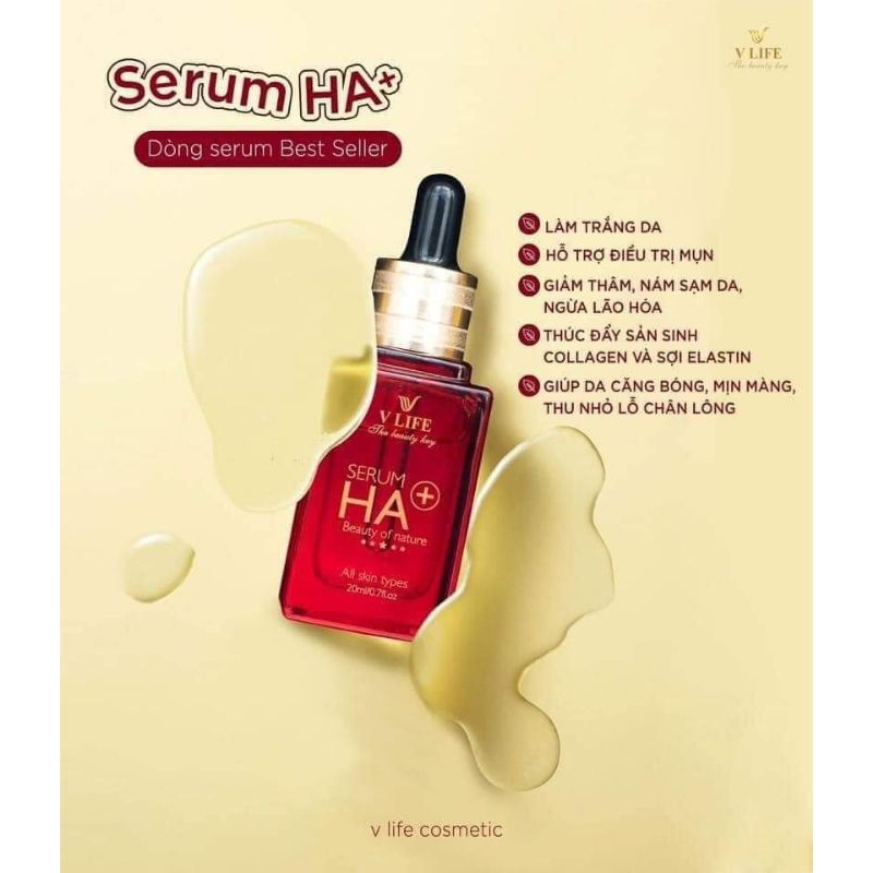 SERUM HA PLUS TINH CHẤT CHỐNG LÃO HOÁ CAO CẤP