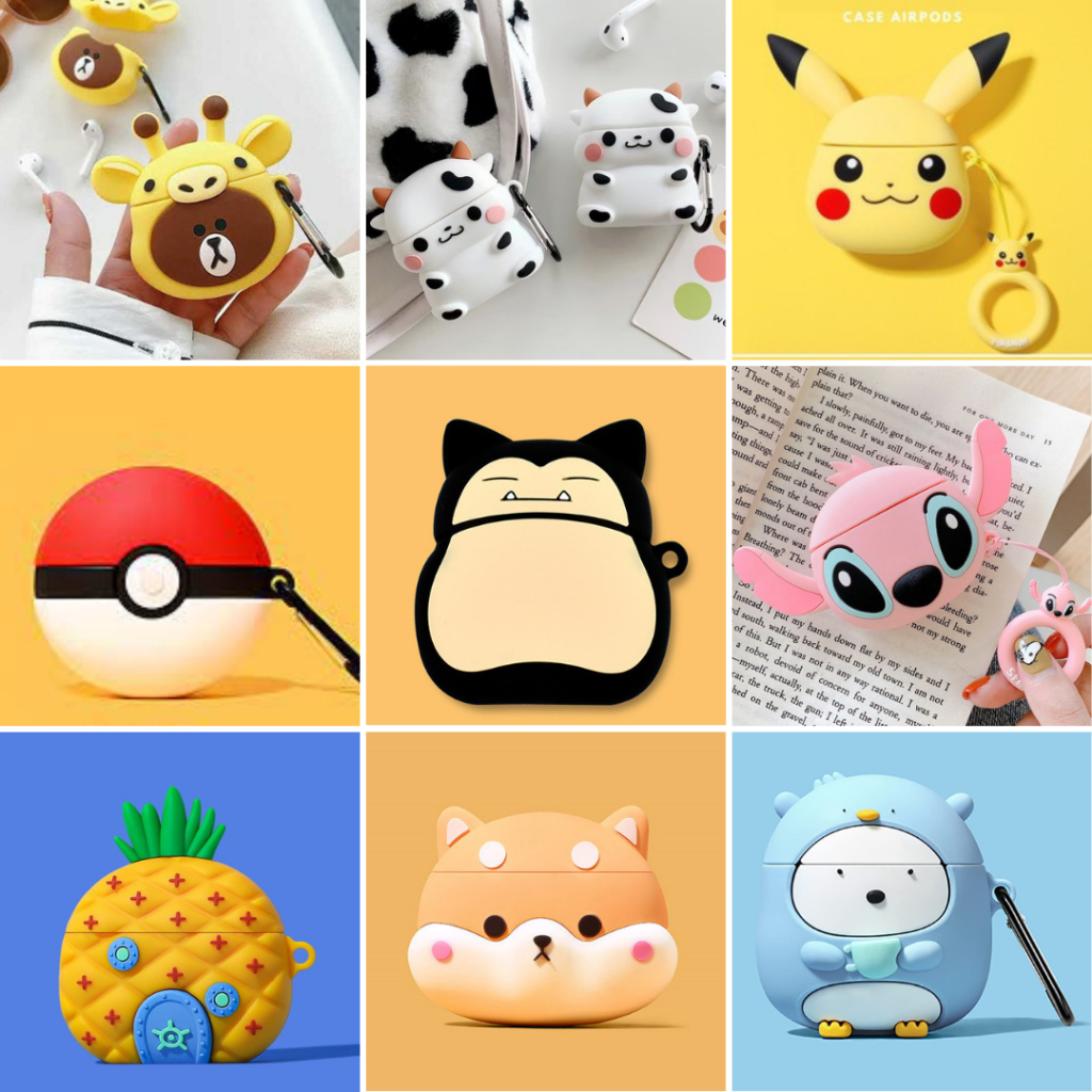 Case Bọc Bảo Vệ Tai nghe Ap2/Ap3/Ap Pro Hình Ngộ Nghĩnh