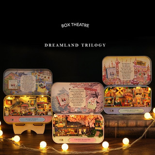 Nhà búp bê cuteroom diy doll house box theatre nhiều mẫu