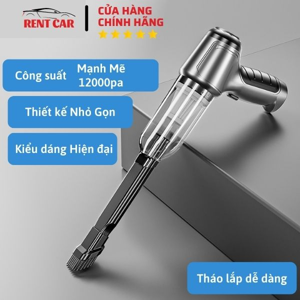 Máy hút bụi ô tô cầm tay không dây, máy hút bụi Suitu không dây đa năng sử dụng hút bụi ô tô, sofa, giường