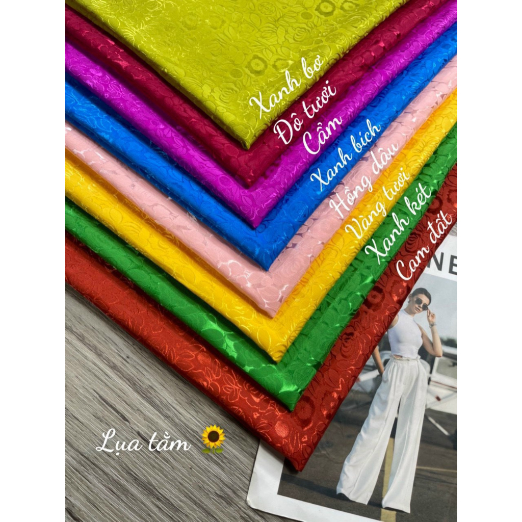 Lụa tăm may áo dài, đầm, áo kiểu